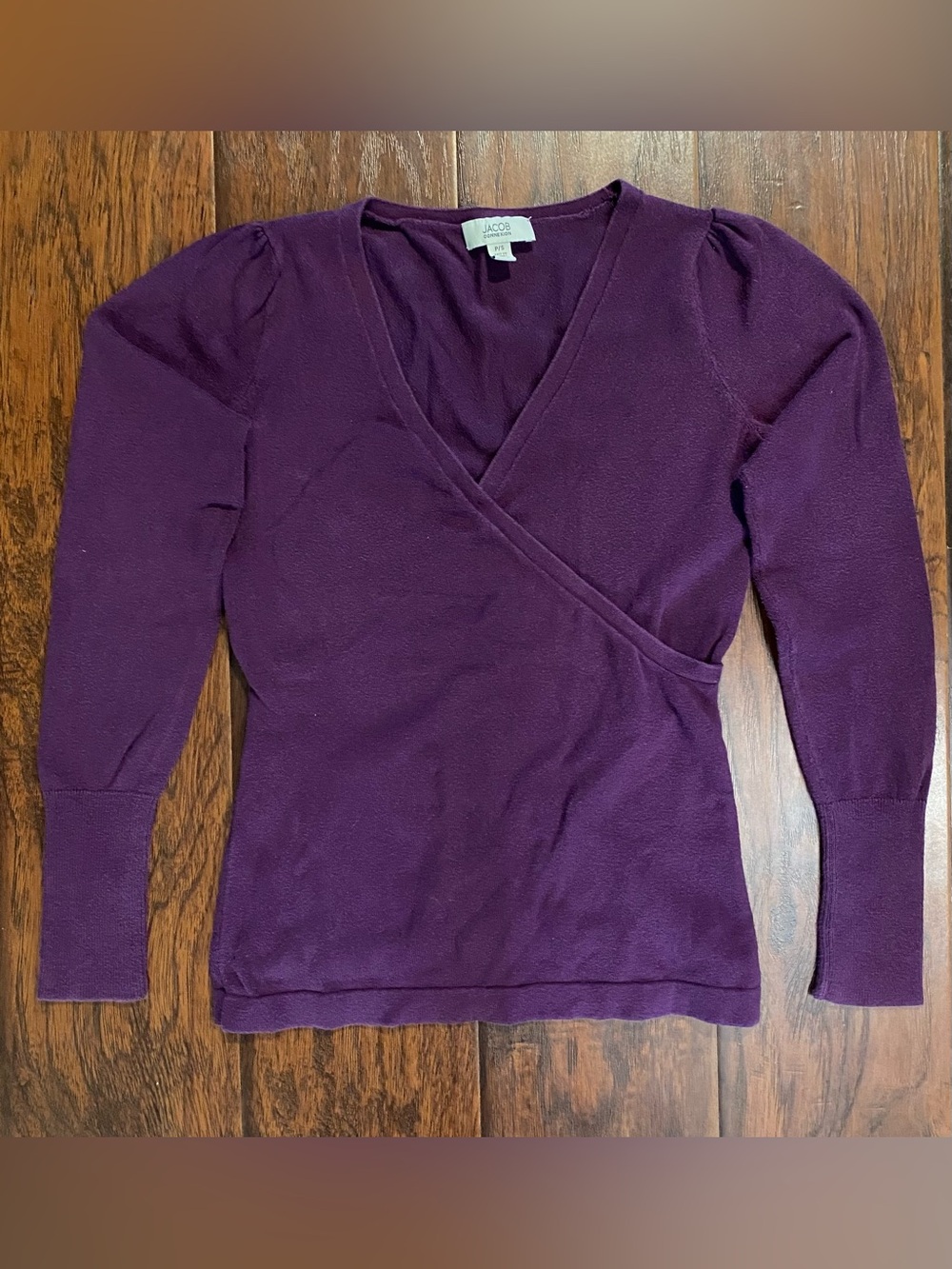 Jacob Women's Purple Wrap V-Neck Sweater
